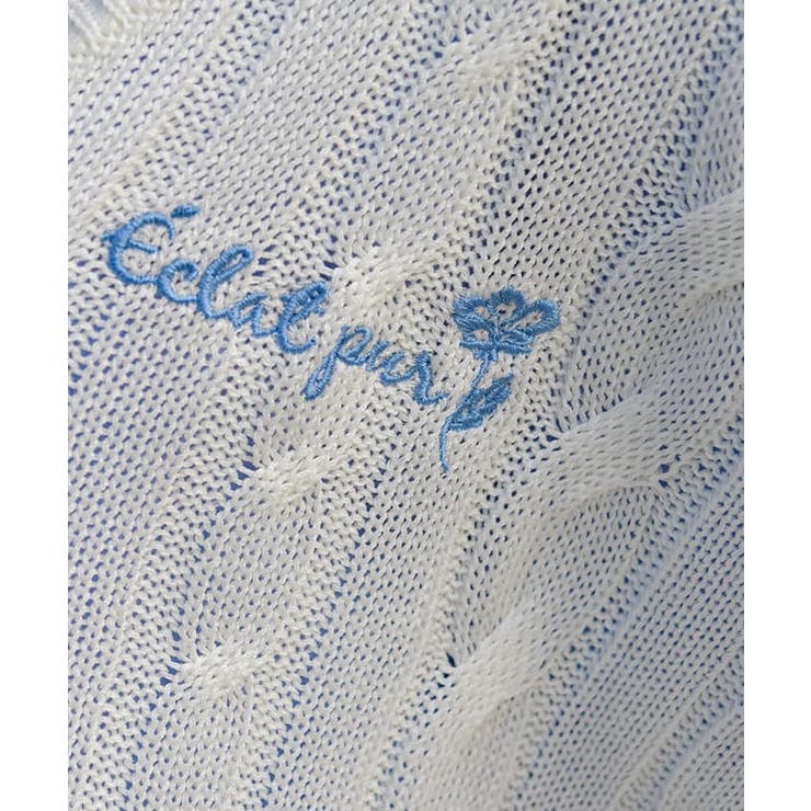 リボンデザインニットベスト | axes femme | 詳細画像4 