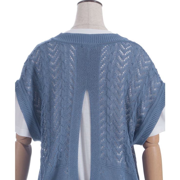 ニットベスト×Ｔシャツセット | axes femme | 詳細画像16 