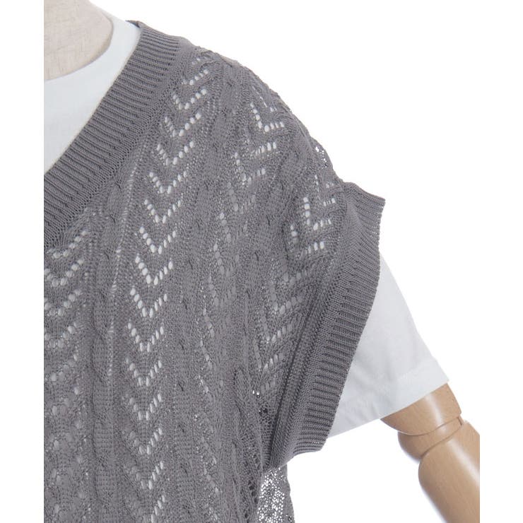 ニットベスト×Ｔシャツセット | axes femme | 詳細画像27 