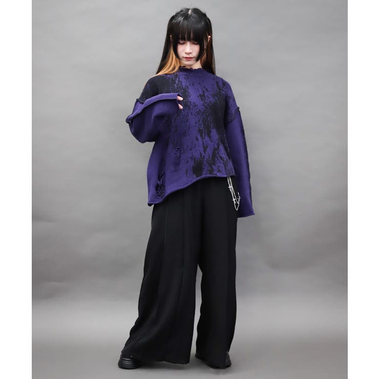 ダメージニットプルオーバー | axes femme | 詳細画像16 