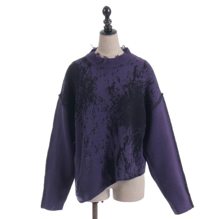 ダメージニットプルオーバー | axes femme | 詳細画像17 