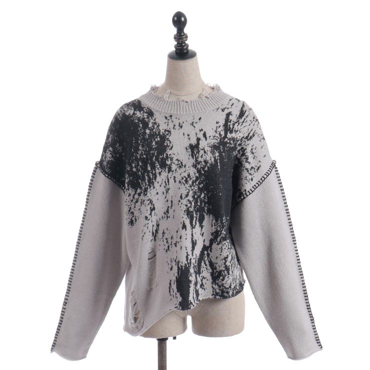 ダメージニットプルオーバー | axes femme | 詳細画像22 