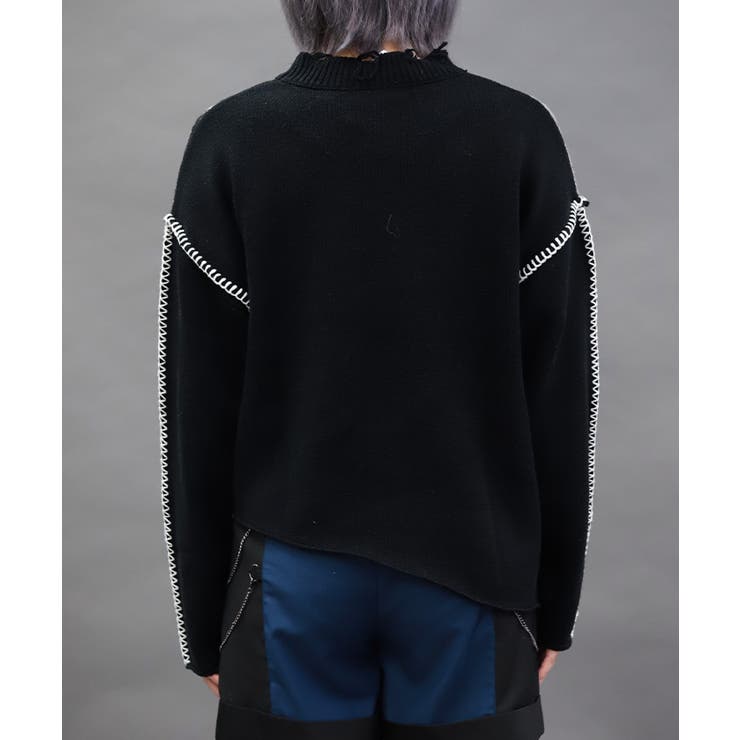 ダメージニットプルオーバー | axes femme | 詳細画像3 