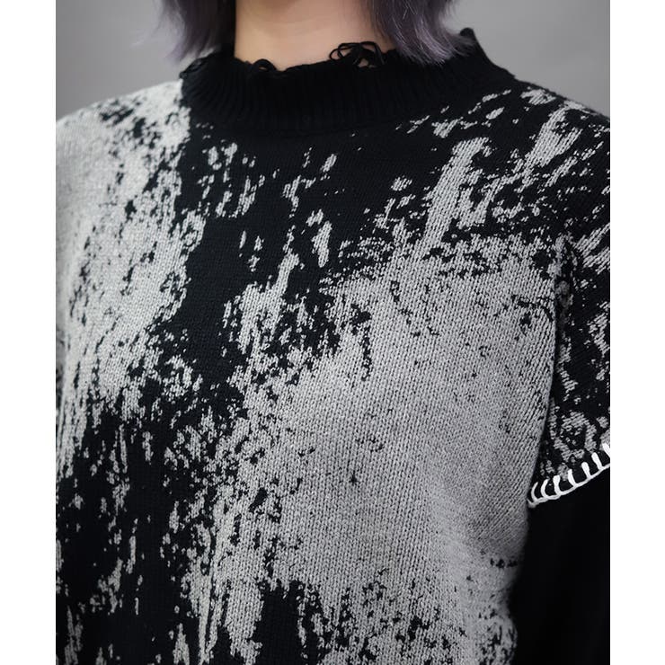 ダメージニットプルオーバー | axes femme | 詳細画像6 