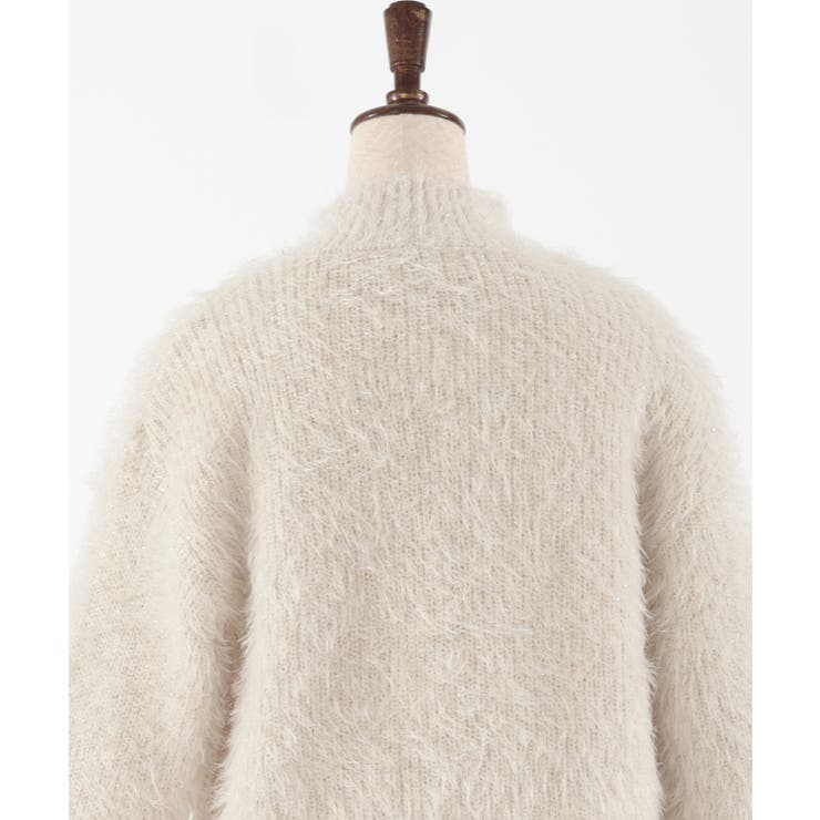 パール付フェザーニット[品番：IGAW0004425]｜axes femme（アクシーズ