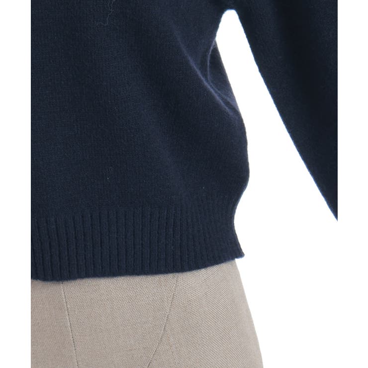 ＰＱ刺繍バイカラーポロニット | axes femme | 詳細画像21 