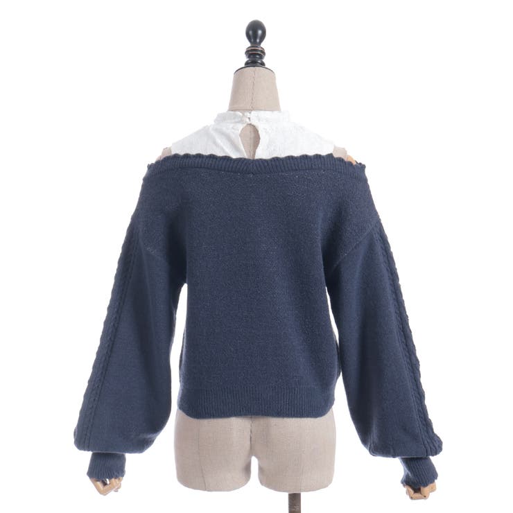 レイヤード風アーガイルニット | axes femme | 詳細画像21 