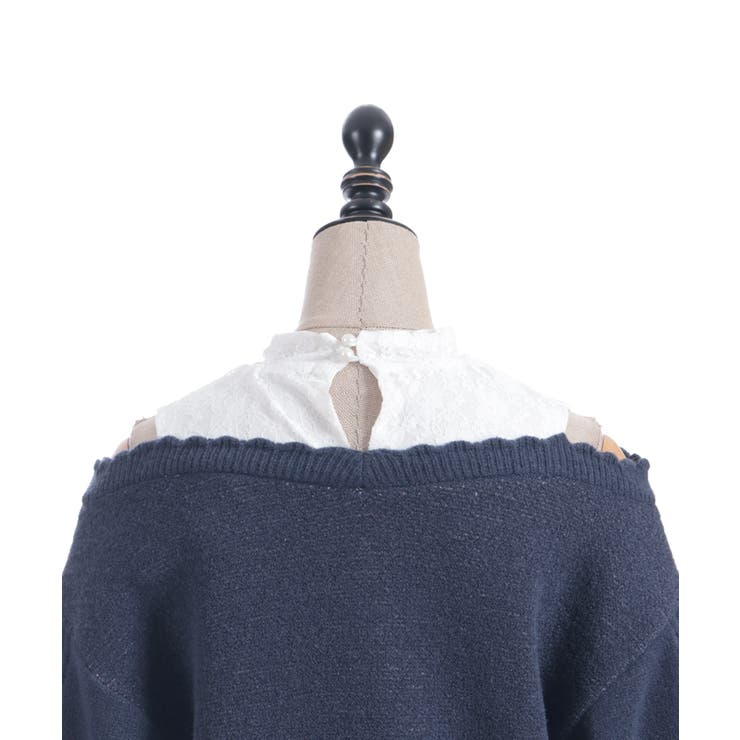 レイヤード風アーガイルニット | axes femme | 詳細画像24 