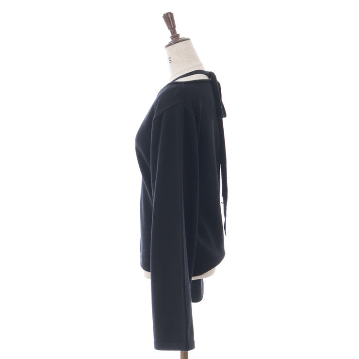 チョーカー風ストラップニット[品番：IGAW0005830]｜axes femme