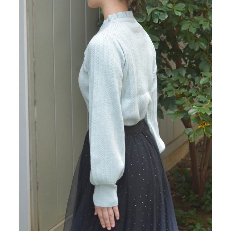 機能付チャームリボンニット | axes femme | 詳細画像2 