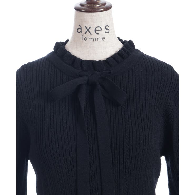 機能付チャームリボンニット | axes femme | 詳細画像25 