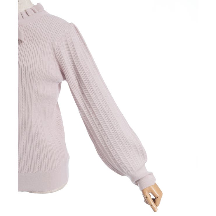 機能付チャームリボンニット | axes femme | 詳細画像30 