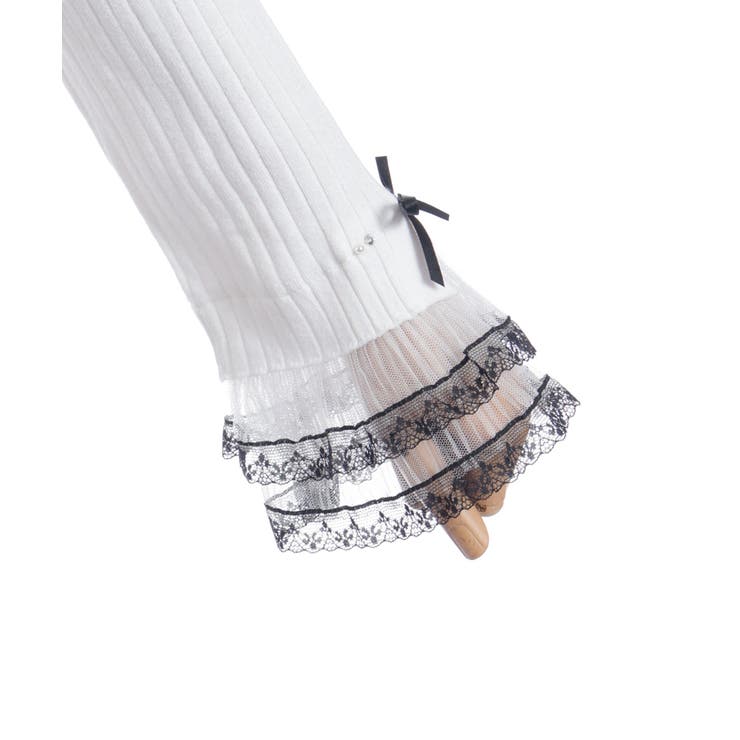 リボン×チュールレースニット | axes femme | 詳細画像10 