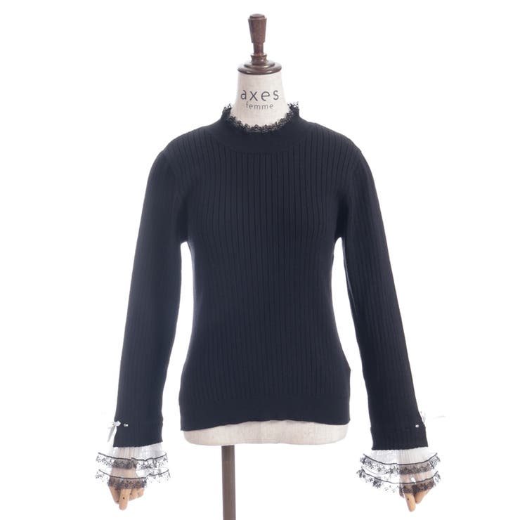 リボン×チュールレースニット | axes femme | 詳細画像11 