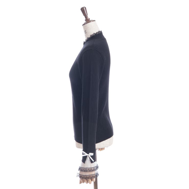 リボン×チュールレースニット | axes femme | 詳細画像12 