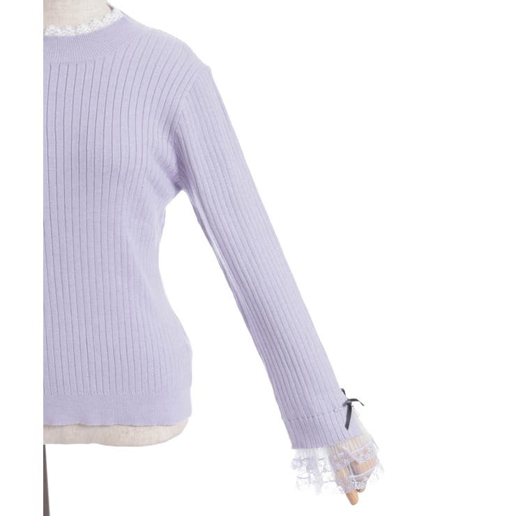 リボン×チュールレースニット | axes femme | 詳細画像20 