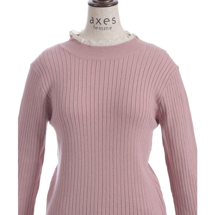 リボン×チュールレースニット | axes femme | 詳細画像24 