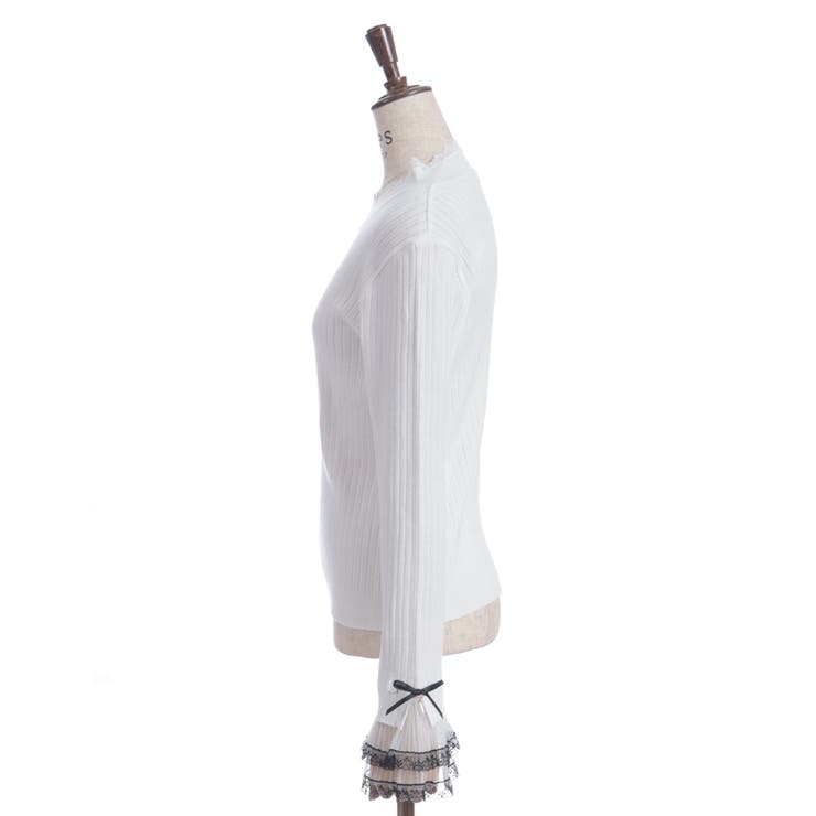 リボン×チュールレースニット | axes femme | 詳細画像7 