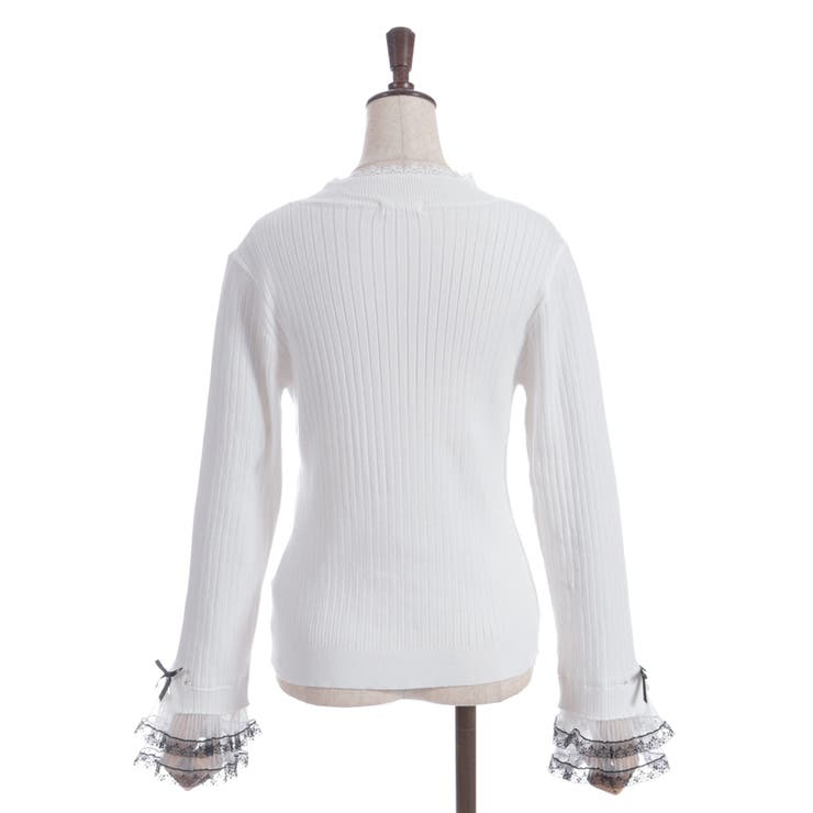 リボン×チュールレースニット | axes femme | 詳細画像8 