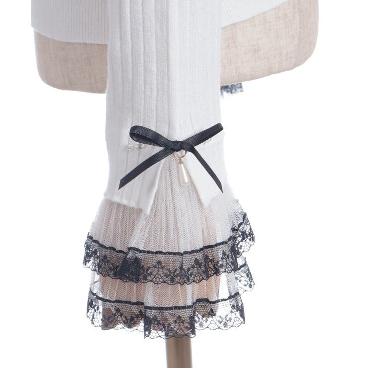 リボン×チュールレースニット | axes femme | 詳細画像9 