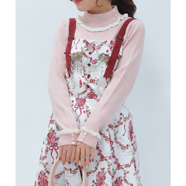 バイカラーフリルローズニット | axes femme | 詳細画像13 