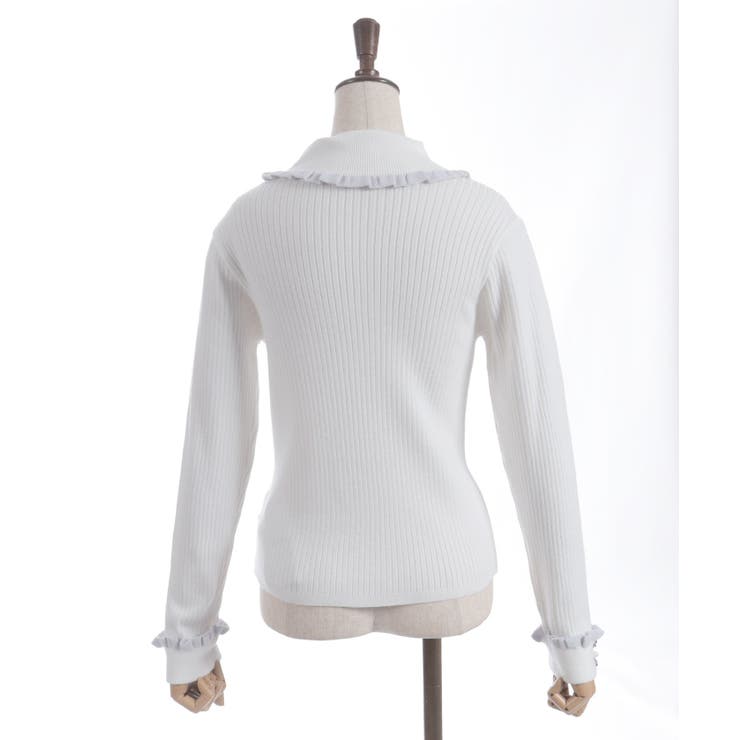 バイカラーフリルローズニット | axes femme | 詳細画像24 