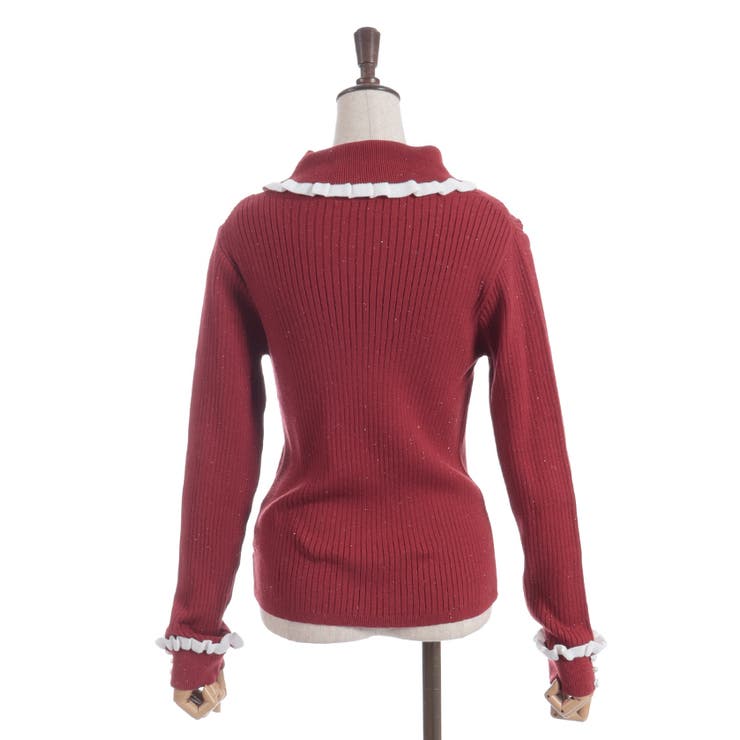 バイカラーフリルローズニット | axes femme | 詳細画像27 