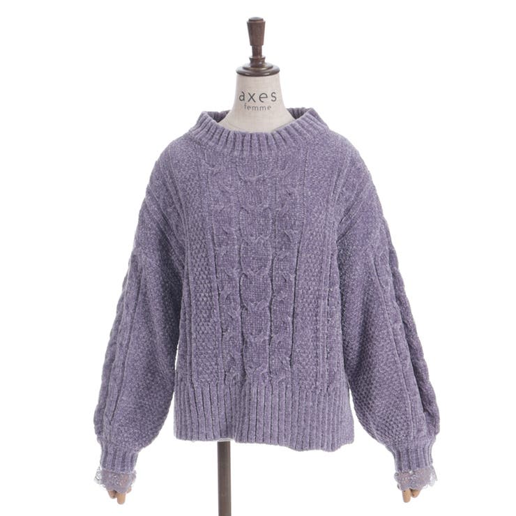 編み上げモールヤーンニット | axes femme | 詳細画像17 