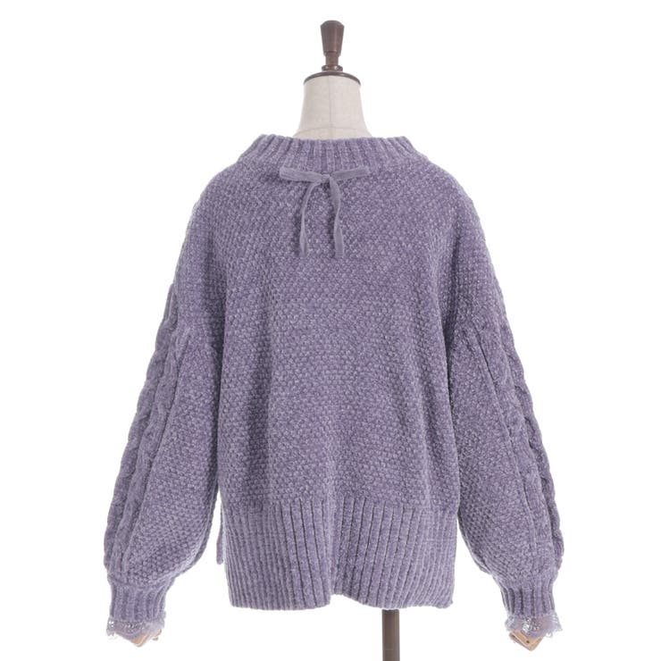 編み上げモールヤーンニット | axes femme | 詳細画像19 