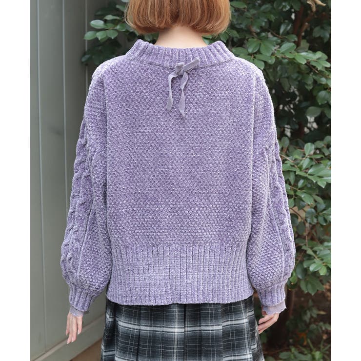 編み上げモールヤーンニット | axes femme | 詳細画像3 