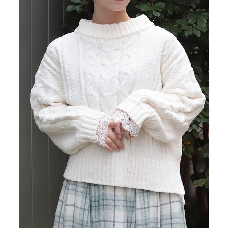 編み上げモールヤーンニット | axes femme | 詳細画像5 