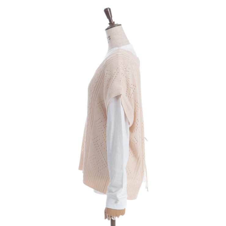 ニットベスト×Ｔシャツセット | axes femme | 詳細画像15 