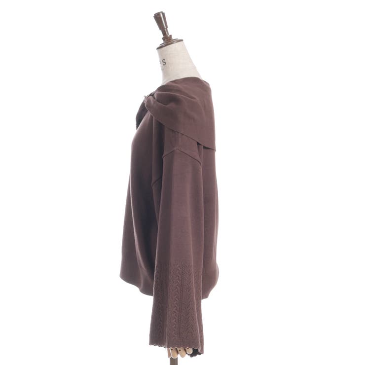 ドレープリボンフレア袖ニット | axes femme | 詳細画像11 