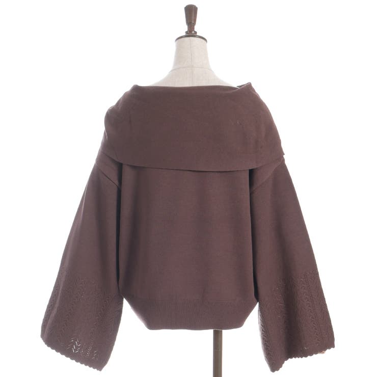 ドレープリボンフレア袖ニット | axes femme | 詳細画像12 