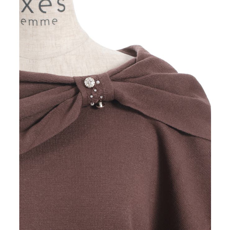 ドレープリボンフレア袖ニット | axes femme | 詳細画像13 
