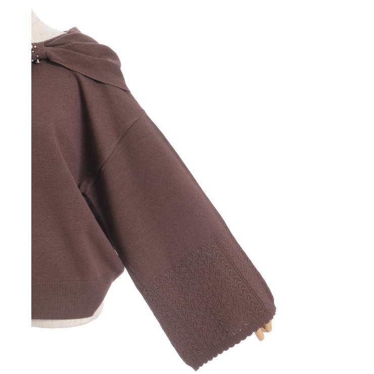 ドレープリボンフレア袖ニット | axes femme | 詳細画像17 