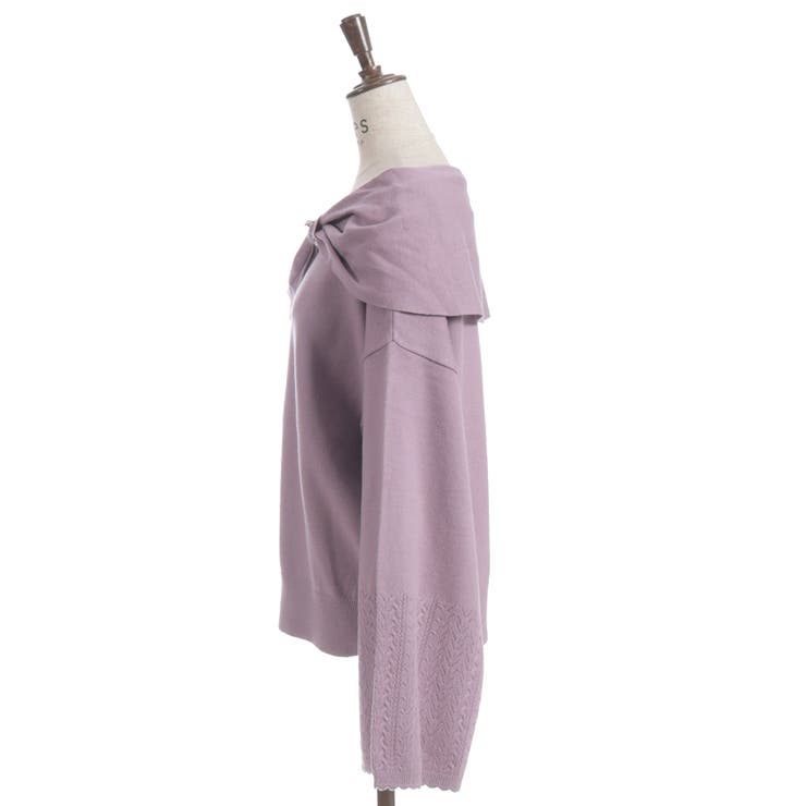 ドレープリボンフレア袖ニット | axes femme | 詳細画像19 