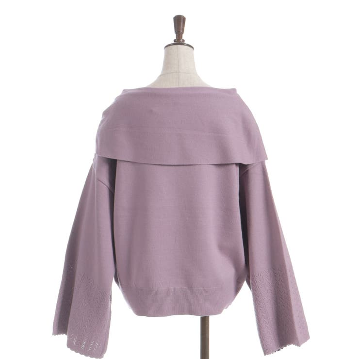 ドレープリボンフレア袖ニット | axes femme | 詳細画像20 