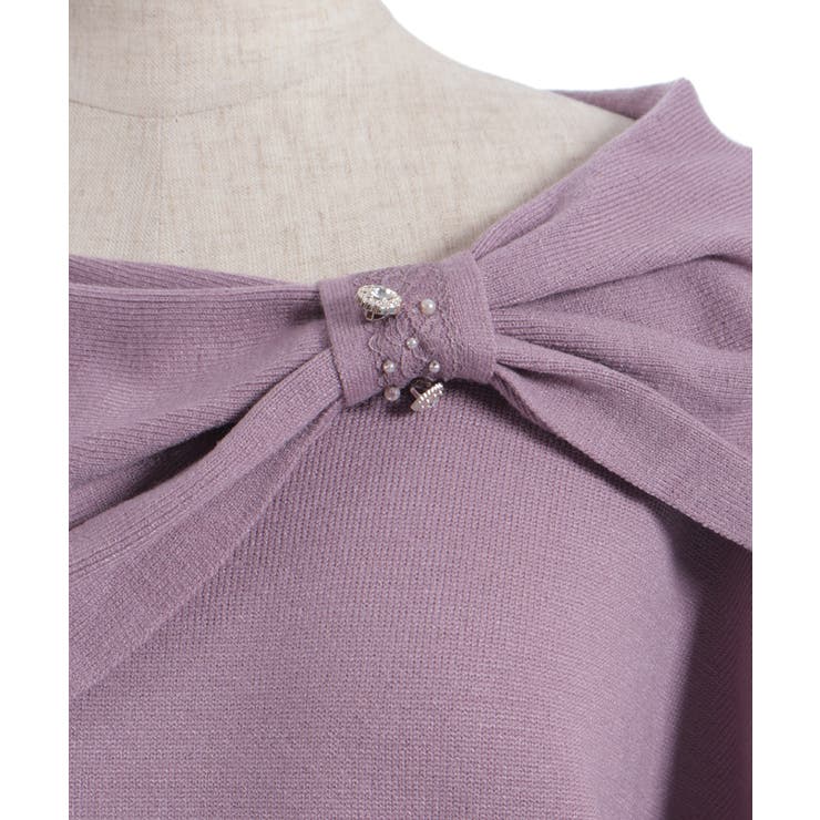 ドレープリボンフレア袖ニット | axes femme | 詳細画像21 