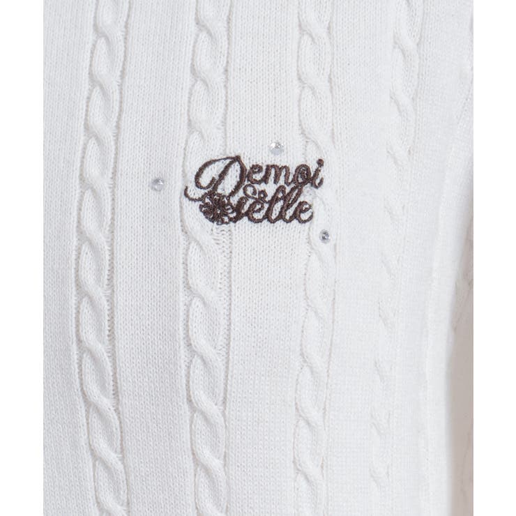 レース×バイカラーニットポロ | axes femme | 詳細画像20 