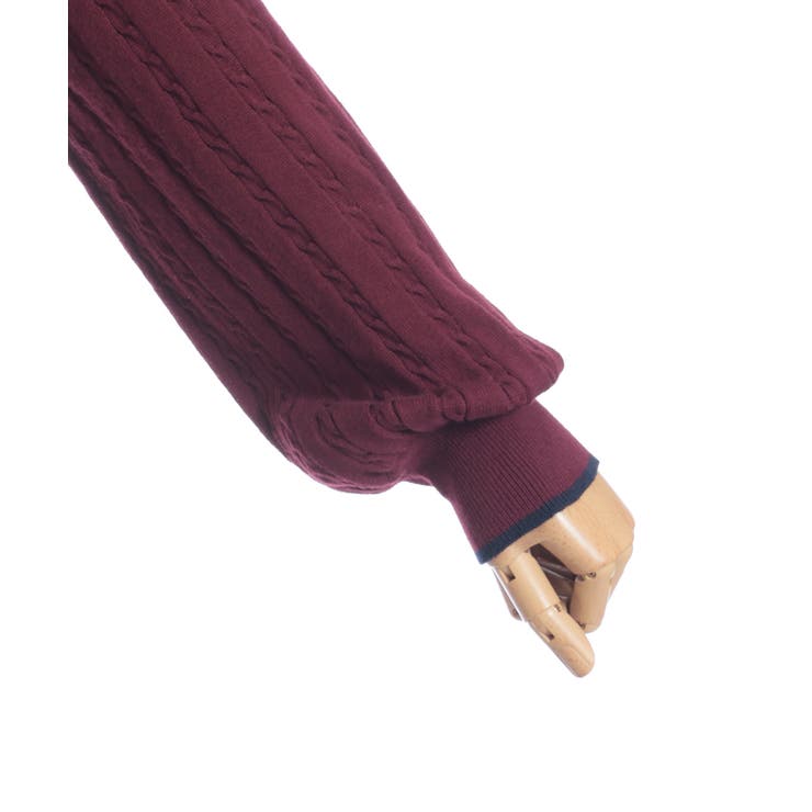 レース×バイカラーニットポロ | axes femme | 詳細画像29 