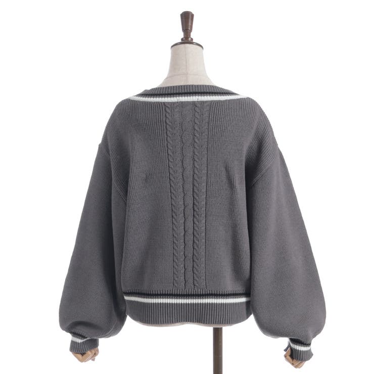 ケーブルチルデンニットプルオーバー | axes femme | 詳細画像12 