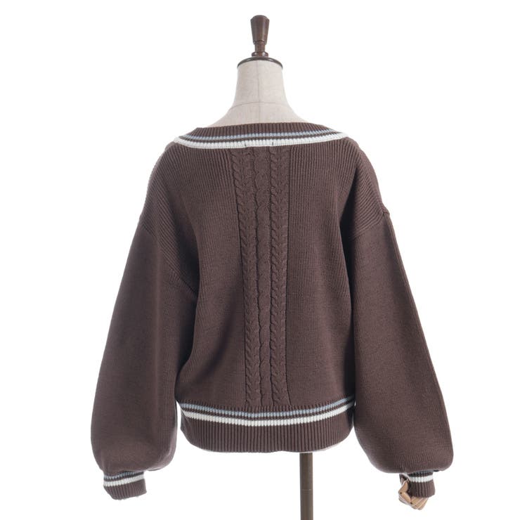 ケーブルチルデンニットプルオーバー | axes femme | 詳細画像21 