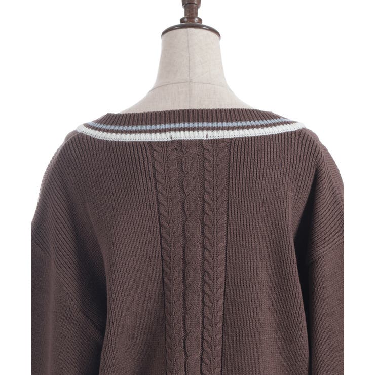 ケーブルチルデンニットプルオーバー | axes femme | 詳細画像24 