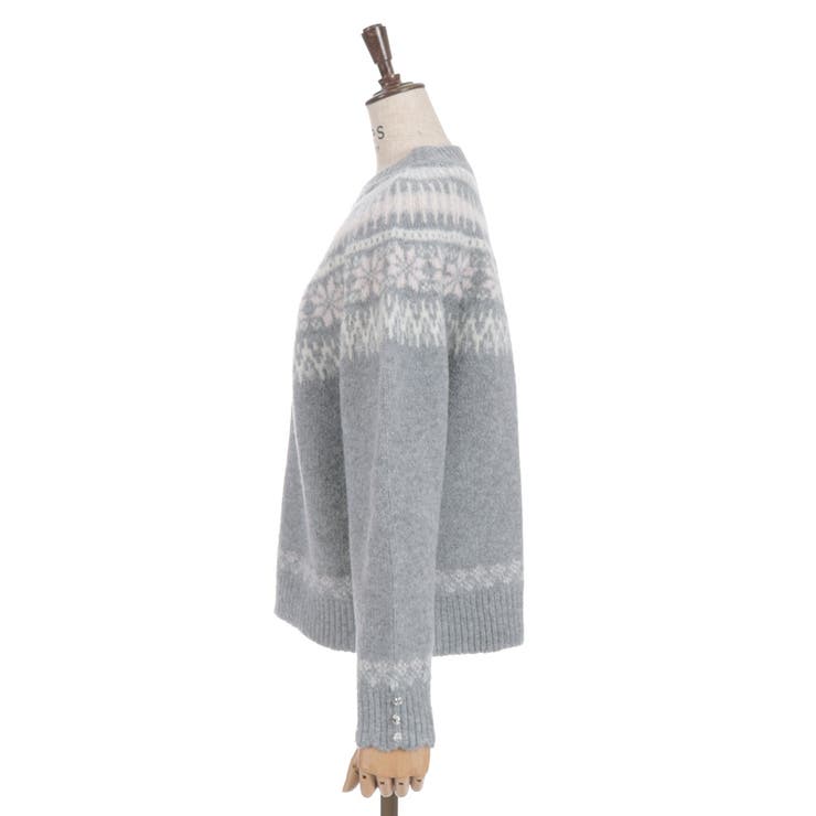 雪柄フェアアイルニット | axes femme | 詳細画像10 