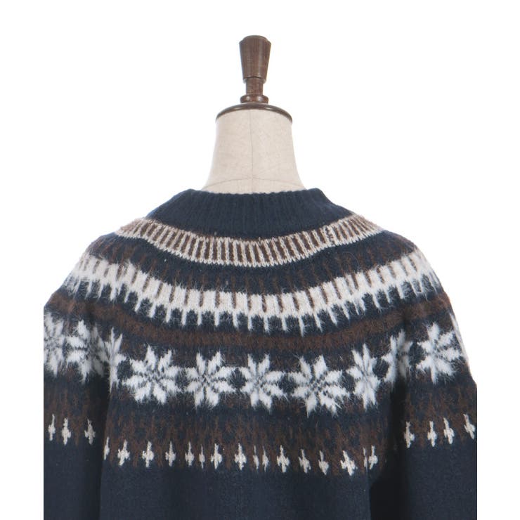 雪柄フェアアイルニット | axes femme | 詳細画像24 