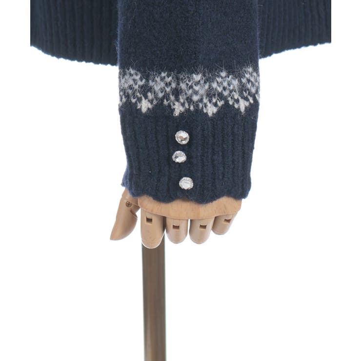 雪柄フェアアイルニット | axes femme | 詳細画像25 