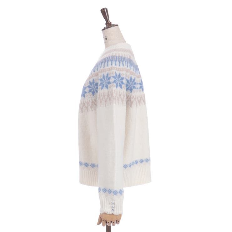 雪柄フェアアイルニット | axes femme | 詳細画像28 