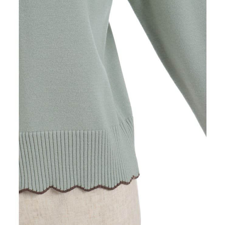 ハート釦バイカラーニットＰＯ | axes femme | 詳細画像11 