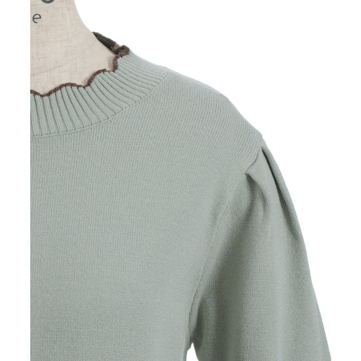 ハート釦バイカラーニットＰＯ | axes femme | 詳細画像12 